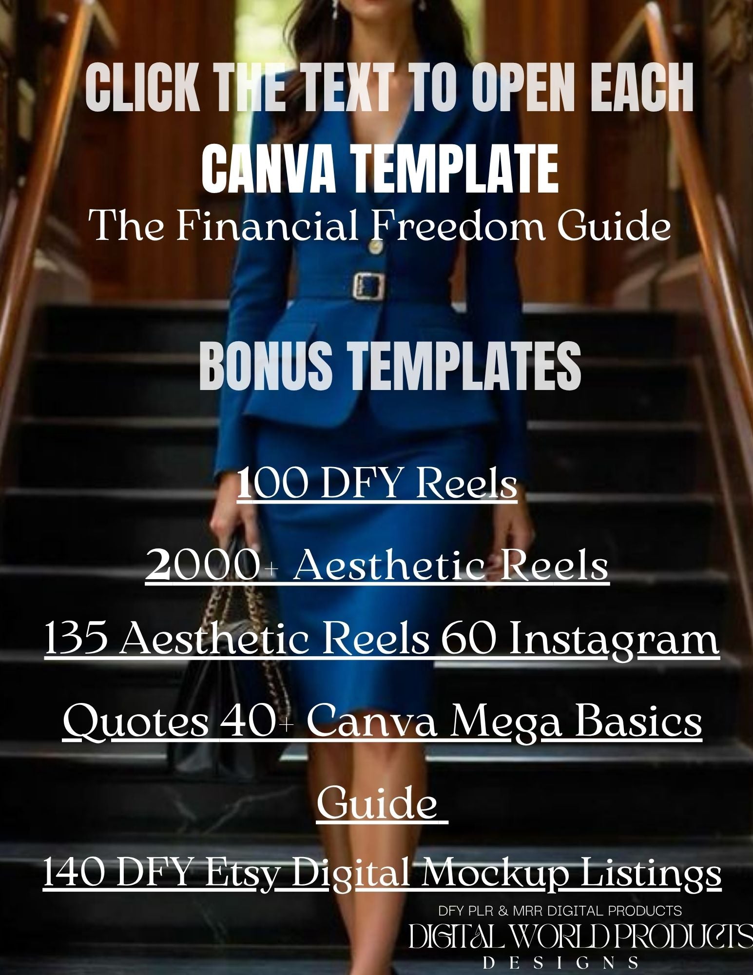 Financial Freedom PLR Bundle + 100s of Done-For-You Reels, Quotes & Etsy Mockups